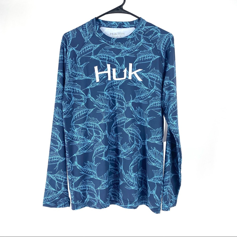 Huk Men's Stackin Bills Pursuit Long Sleeve Shirt - Picture 2 of 7
